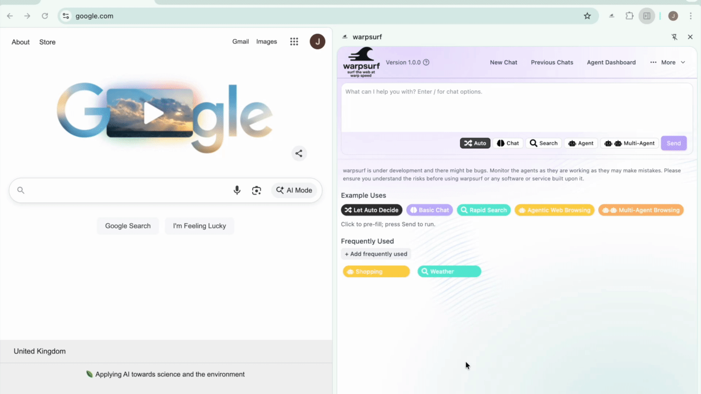 Chat and search workflow demo